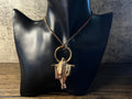 Spooky Ghost Pendant • Electroformed Copper • Halloween Necklace