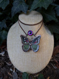 Pink Eye • Butterfly Specimen • Electroformed Copper Pendant • Curiosity Collection