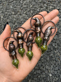 Raven Moss Vial Pendant • Electroformed Copper • Woodland Apothecary Necklace