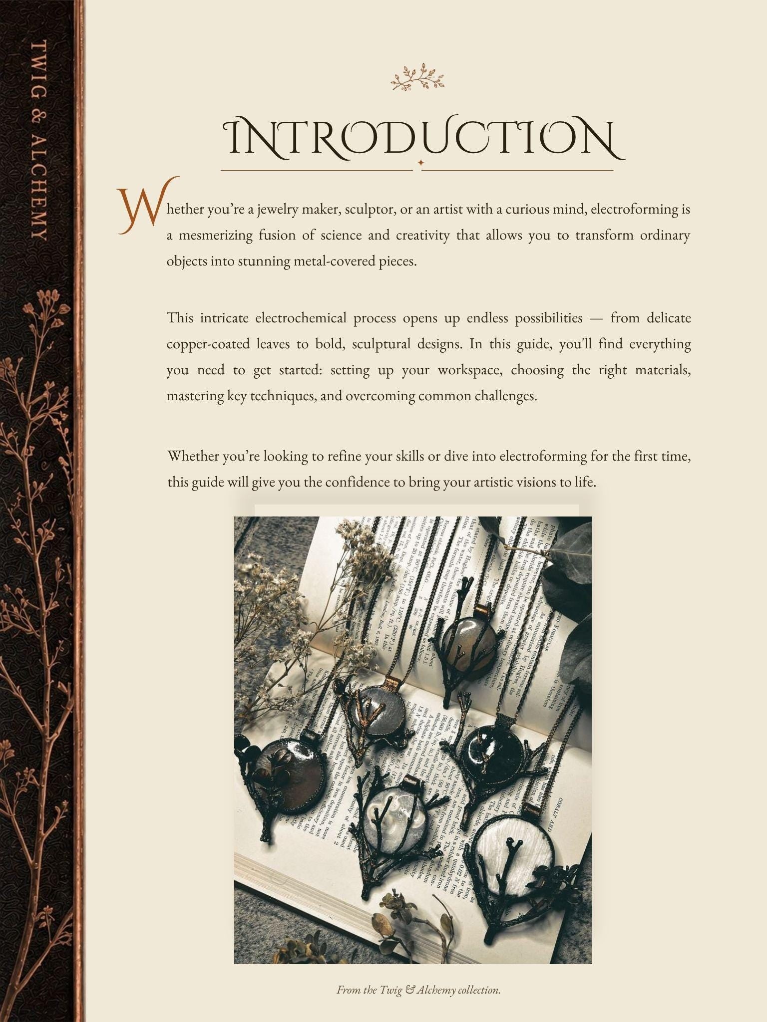 A Comprehensive Guide to Electroforming • Digital PDF eBook • Beginner to Intermediate Jewelry Making Tutorial • Copper Electroforming Guide